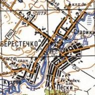 Топографічна карта Берестечка