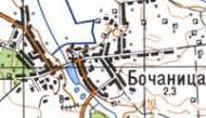 Topographic map of Bochanytsya