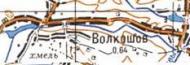 Топографическая карта Волкошова