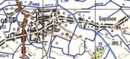 Топографічна карта Борового