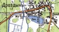 Топографічна карта Дроздиня