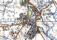 Топографічна карта Березного