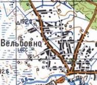 Topographic map of Vilbivne