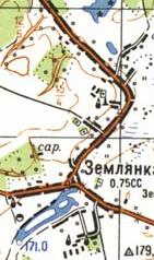 Topographic map of Zemlyanka