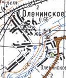 Топографічна карта Оленинського