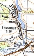 Topographic map of Gnylytsya
