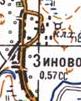 Топографічна карта Зінового