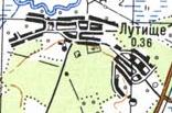 Топографічна карта Лутищого