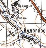 Topographic map of Kudryave