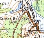 Topographic map of Stara Ivanivka