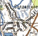 Topographic map of Soldatske