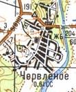 Топографічна карта Червленого