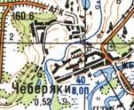 Topographic map of Cheberyaky