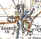 Топографічна карта Беєвого