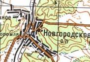 Topographic map of Novgorodske