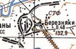 Topographic map of Bereznyaky