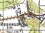 Topographic map of Ivanytsya