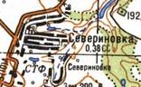 Топографічна карта Северинівки