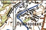 Топографічна карта Пушкарівки