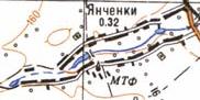 Топографічна карта Янченок