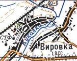 Топографічна карта Вирівки