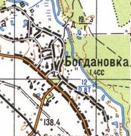 Топографічна карта Богданівки