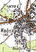 Топографічна карта Івота