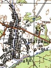 Топографічна карта Шатрищого