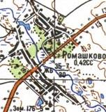 Топографічна карта Ромашкового