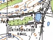 Топографічна карта Октябрського