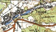 Топографічна карта Токарих