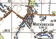 Топографічна карта Московського