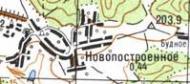 Топографічна карта Новопостроїного