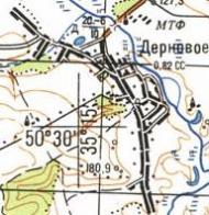 Топографічна карта Дернового