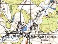 Topographic map of Krynychne