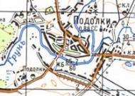 Topographic map of Podilky