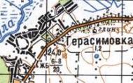 Topographic map of Gerasymivka