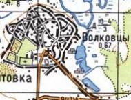 Топографічна карта Вовківців