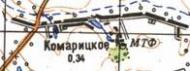 Topographic map of Komarytske