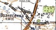 Topographic map of Voznesenka