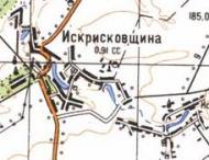 Topographic map of Iskryskivschyna