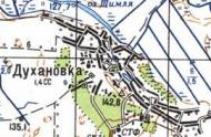 Топографічна карта Духанівки