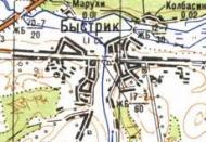 Топографическая карта Быстрика