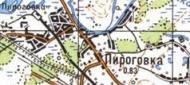 Топографічна карта Пирогівки