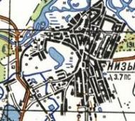 Topographic map of Nyzy