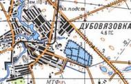 Топографічна карта Дубов'язівки