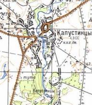 Topographic map of Kapustyntsi