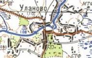 Топографічна карта Уланового
