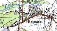 Топографічна карта Бишкеня