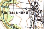 Топографічна карта Костільниок